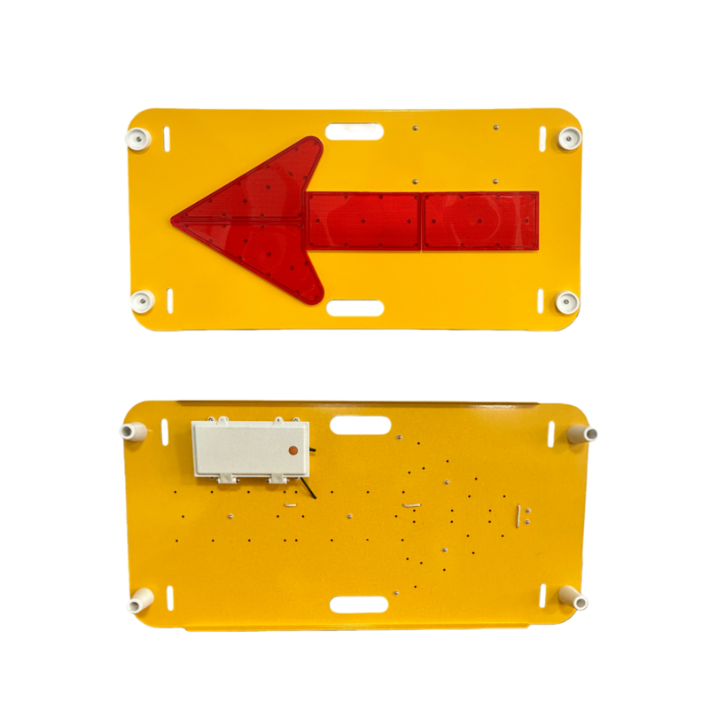 Placa de Sinalização Direcional Visual Personalizável com Modo Estroboscópico e Tensão DC6V