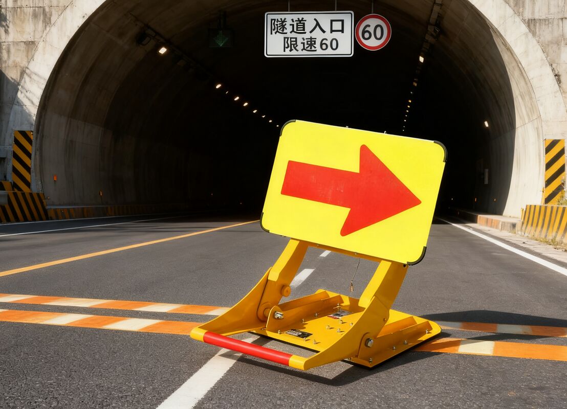 Barricadas Veiculares Portáteis Dobráveis Fabricadas por Soldagem Perfis de Alumínio Para Gerenciamento de Tráfego