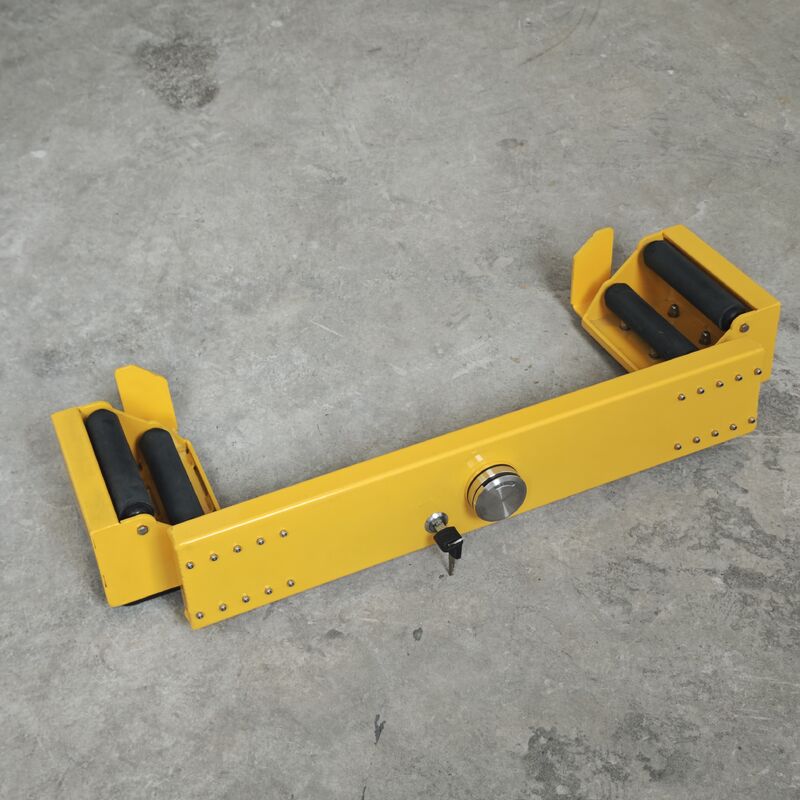 Pulverização eletrostática 5 kg Fechadura anti-roubo de roda leve com base de borracha antiderrapante para estacionamento seguro