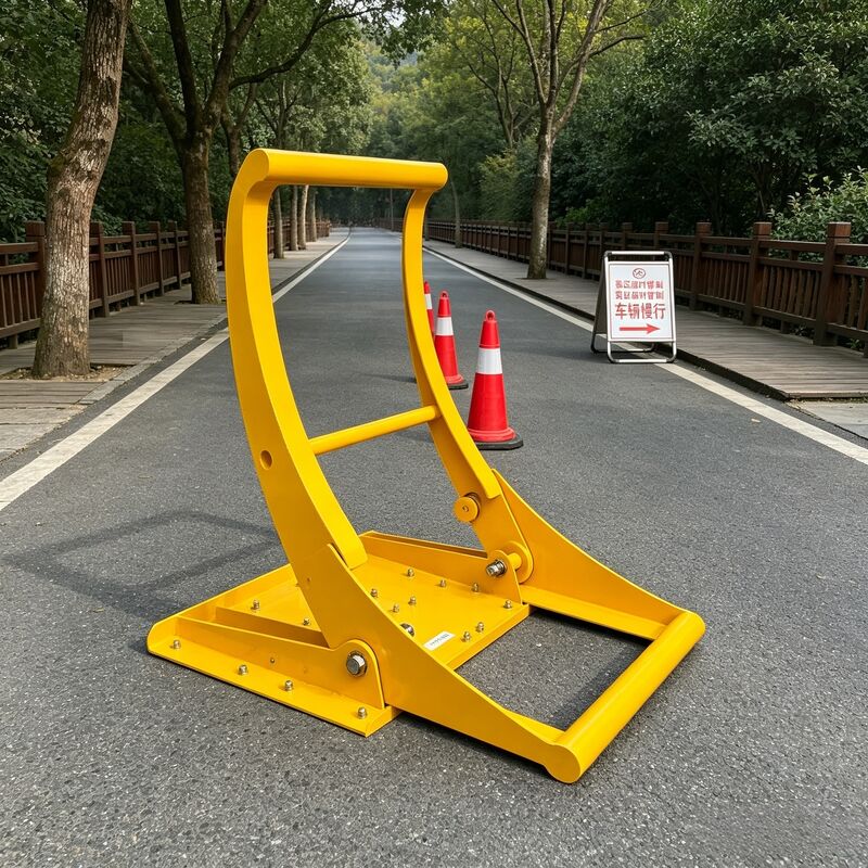 Barreira de Segurança Veicular Dobrável Leve de 13,4kg com Pintura Eletrostática para Segurança Viária Urbana