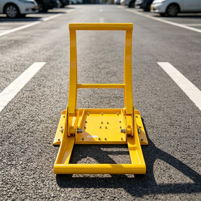 Barricadas de veículos portáteis resistentes às intempéries e barreira de colisão dobrável de 13,4 kg para estacionamentos e locais de construção