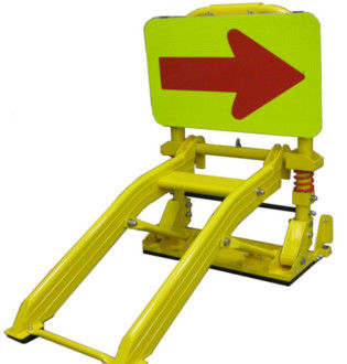 Barricada de veículo portátil dobrável de largura 660 mm com pulverização eletrostática para zonas de construção