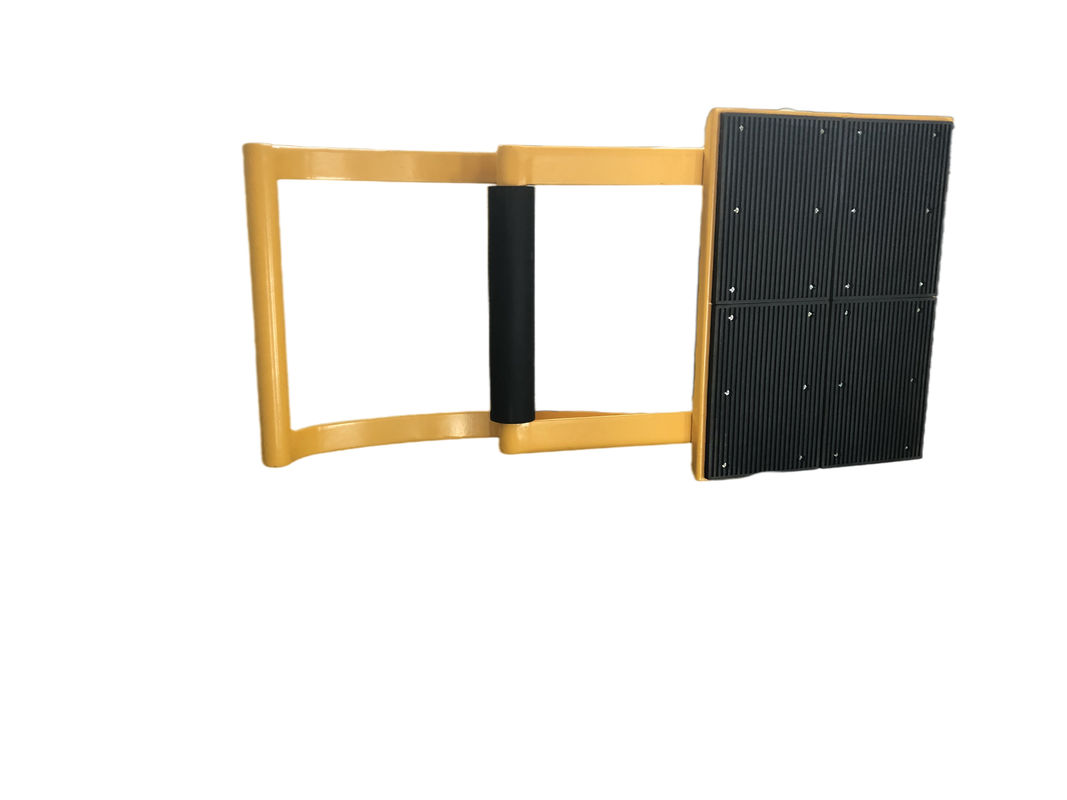 Atenuador de colisão dobrável com pulverização eletrostática e travagem não letal para controlo do veículo