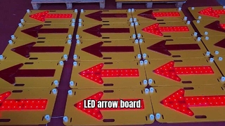 LED Arrow Board é projetado para aplicações de construção de estradas e controle de tráfego