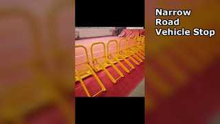 Instalação de barreira móvel para veículos MVB