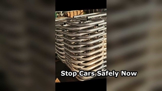 Barreira móvel para veículos para carros com segurança